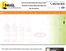 Tablet Screenshot of lematecocktailmix.com